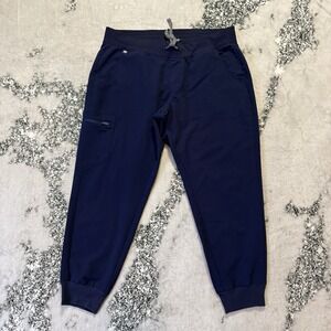 Figs Scrubs Womens Size XL Blue Technical Collection Jogger Healthcare Stretch